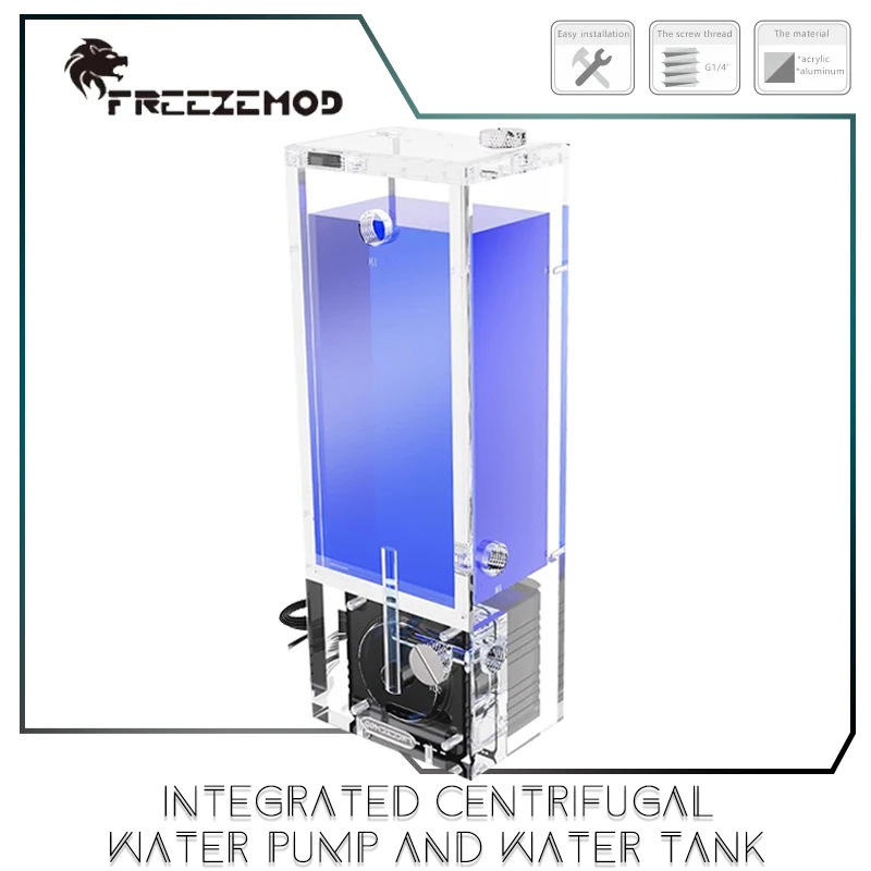 FREEZEMOD Box Pump AIO Square Shape Reservoir, 650L/H Centrifugal Pump-core/Silent Modular Design, 600ML PUB-EG6-FX-360
FREEZEMOD Box Pump AIO Square Shape Reservoir, 650L/H Centrifugal Pump-core/Silent Modular Design, 600ML PUB-EG6-FX-360
