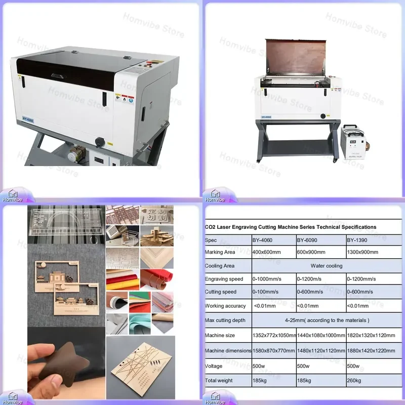 4060 6090 1390 CO2 CNC Laser Engraving Machine for Wood Acrylic Leather Fabric Cutting DIY Furniture Decoration Home Craft
4060 6090 1390 CO2 CNC Laser Engraving Machine for Wood Acrylic Leather Fabric Cutting DIY Furniture Decoration Home Craft
