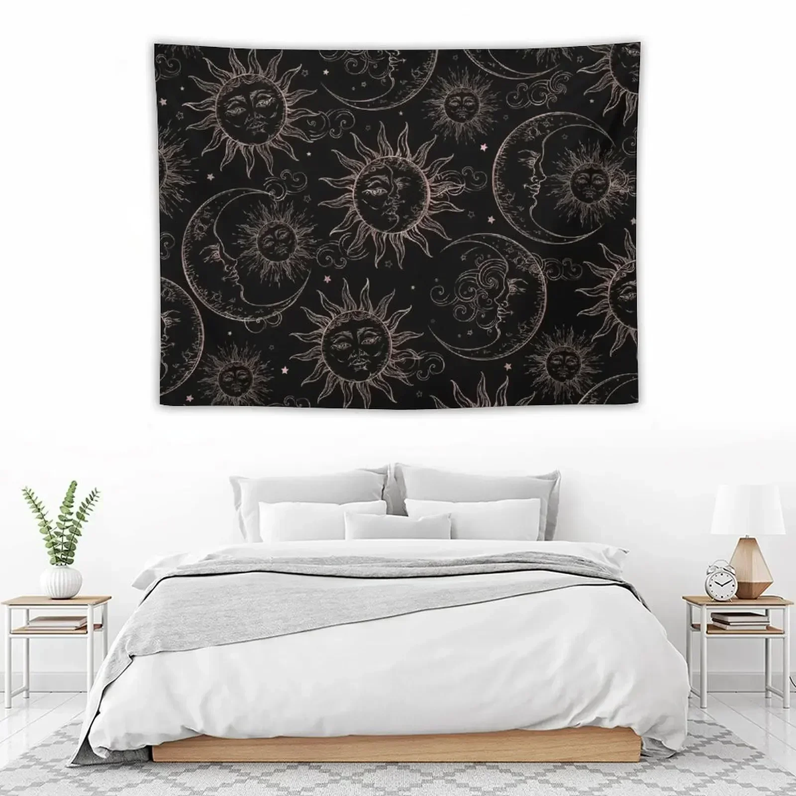 Black & Rose Gold Magic Celestial Sun & Moon Tapestry On The Wall Room Aesthetic Tapestry
Black & Rose Gold Magic Celestial Sun & Moon Tapestry On The Wall Room Aesthetic Tapestry