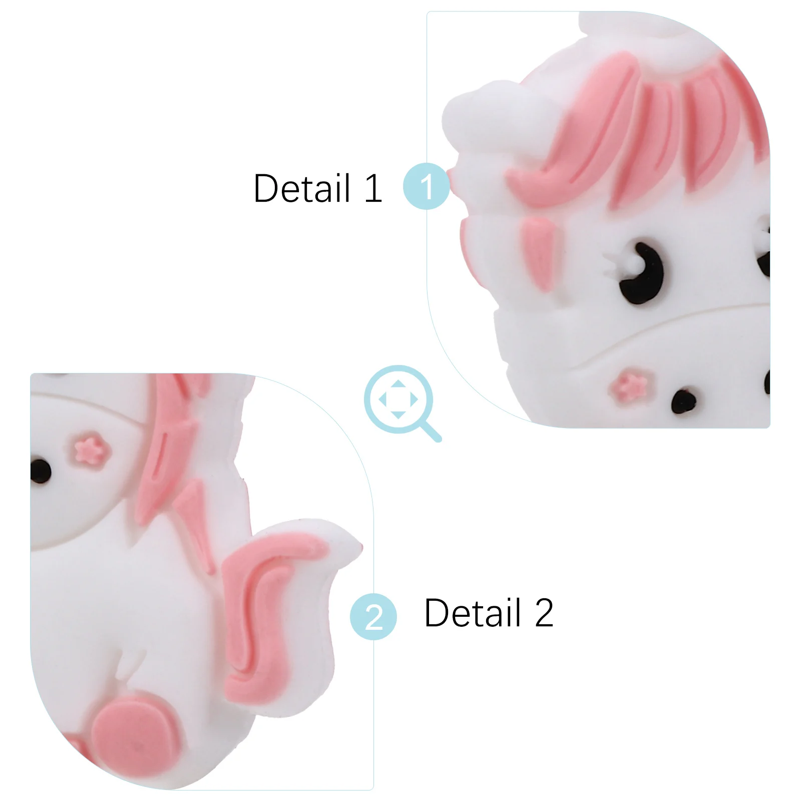 2Pcs Unicorn Silicone Beads 15mm Bright Colors Baby Teether Pacifier Chain DIY Bracelet Accessories Safe Durable
2Pcs Unicorn Silicone Beads 15mm Bright Colors Baby Teether Pacifier Chain DIY Bracelet Accessories Safe Durable