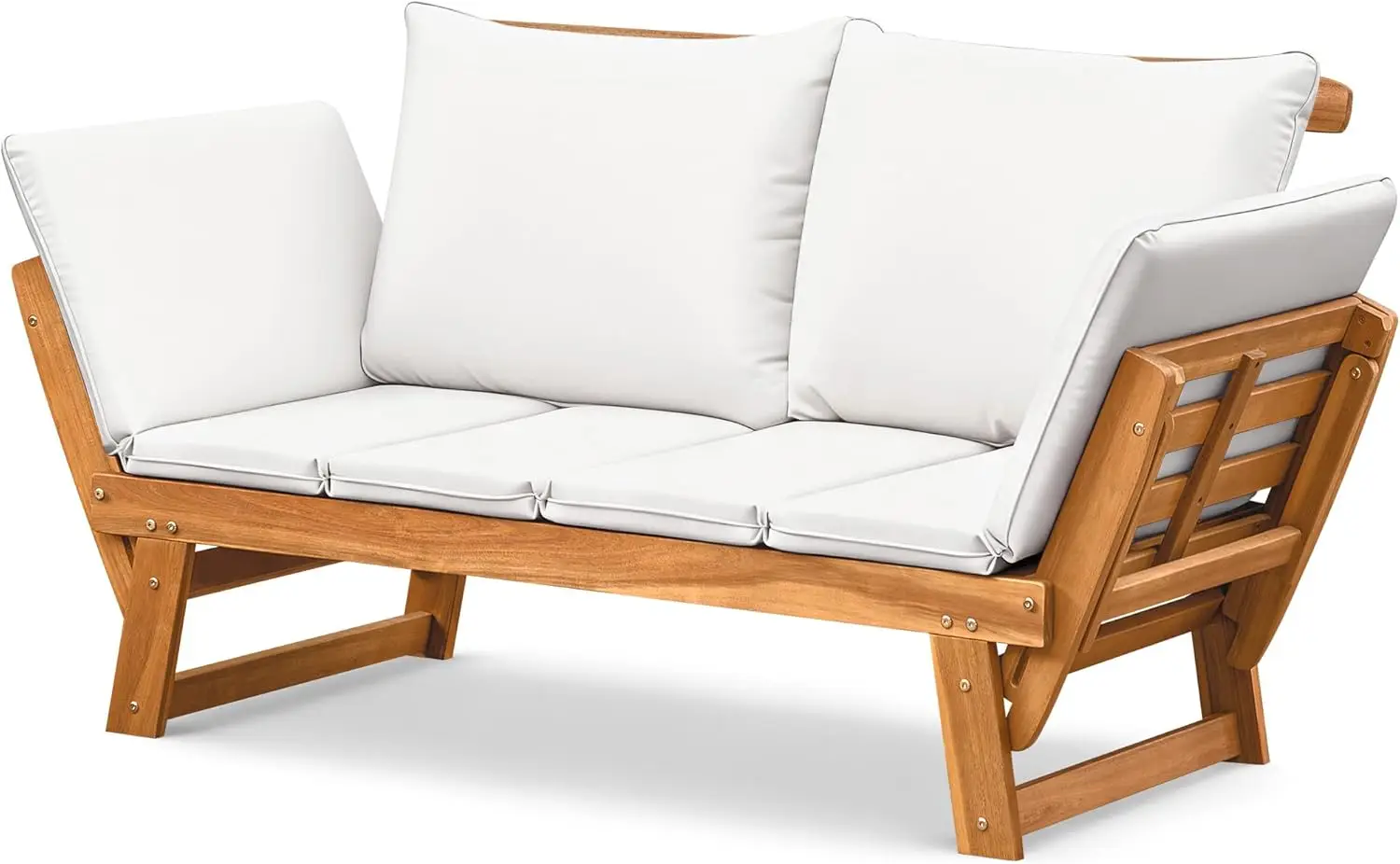 Уличный диван с регулируемыми подлокотниками, садовая кушетка из акации с мягкими подушками, трансформируемая мебель для патио и балкона
Уличный диван с регулируемыми подлокотниками, садовая кушетка из акации с мягкими подушками, трансформируемая мебель для патио и балкона