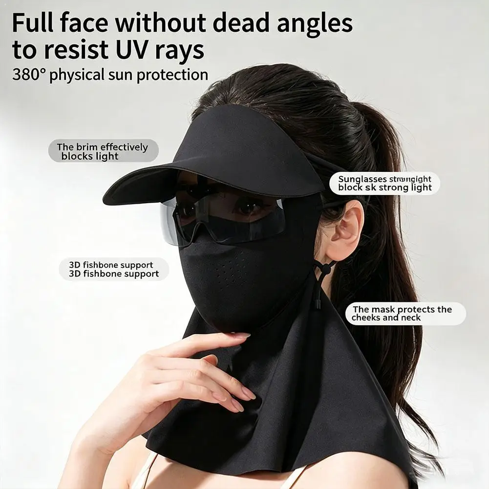 Full Coverage Sun Protection Face Mask Hat with Removable Sunglasses, UPF 50+ Neck & Face Cover for Outdoor Activities
Full Coverage Sun Protection Face Mask Hat with Removable Sunglasses, UPF 50+ Neck & Face Cover for Outdoor Activities