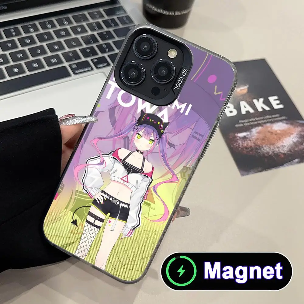 Holo Tokoyami Towa Phone Case for iPhone 17 16 15 14 13 12 11 Air Pro Max Plus Colorful Silver Magnet Cover
Holo Tokoyami Towa Phone Case for iPhone 17 16 15 14 13 12 11 Air Pro Max Plus Colorful Silver Magnet Cover