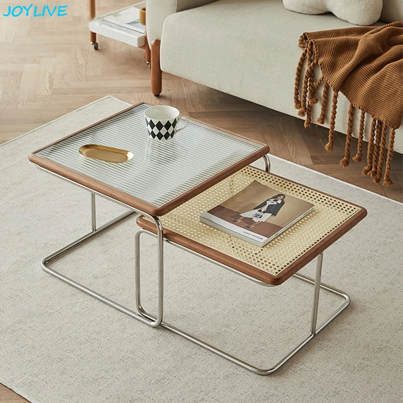 JOYLIVE Ins Style Household Living Room Coffee Table Modern Simple Vine Tea Table Stainless Steel Side Table 2025 DropShipping
JOYLIVE Ins Style Household Living Room Coffee Table Modern Simple Vine Tea Table Stainless Steel Side Table 2025 DropShipping