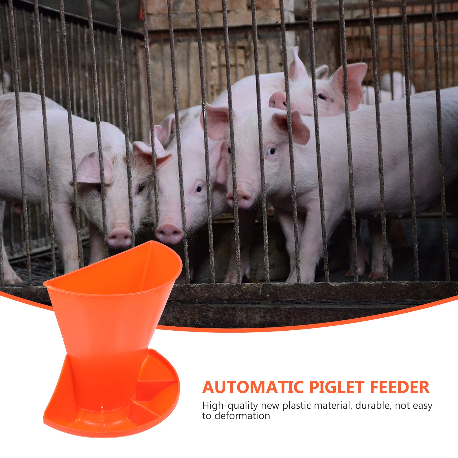 1pc Thicken Plastic Piglet Feeding Trough Durable Livestock Manger For Farm Supply Multiple Pigs Compartment Pig Trough Pig Food
1pc Thicken Plastic Piglet Feeding Trough Durable Livestock Manger For Farm Supply Multiple Pigs Compartment Pig Trough Pig Food