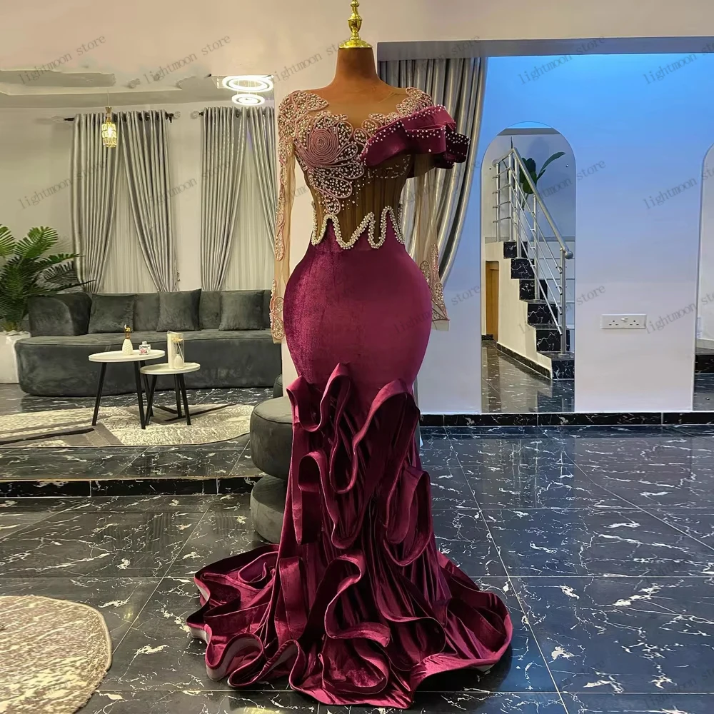 Gorgeous Evening Dresses Modern Prom Dress Beading Appliques O Neck Full Sleeves Robes Pretty Customized Vestidos De Noche 2026
Gorgeous Evening Dresses Modern Prom Dress Beading Appliques O Neck Full Sleeves Robes Pretty Customized Vestidos De Noche 2026