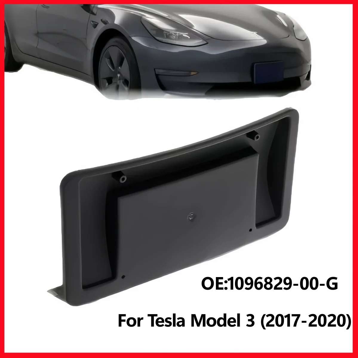 1096829-00-G Front Bumper License Plate Bracket Mount For US Version Tesla Model 3 2017-2020 Brand New Replacement
1096829-00-G Front Bumper License Plate Bracket Mount For US Version Tesla Model 3 2017-2020 Brand New Replacement