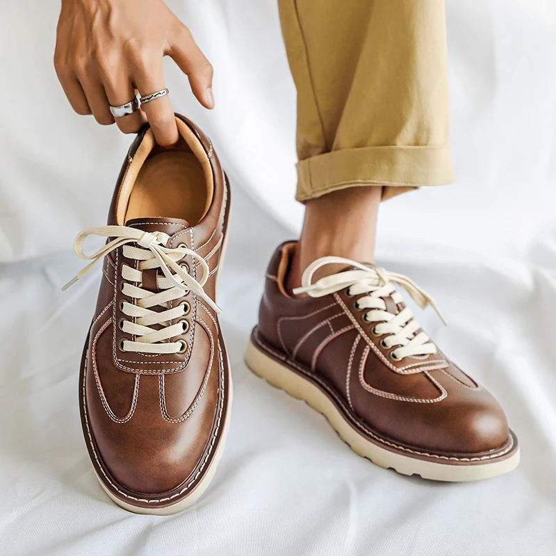 British Fashion Boots for Men Casual Winter Shoes Sneaker Outdoor Boots Non Slip Work Shoe Men Motorcycle Short Boots Zapatillas
British Fashion Boots for Men Casual Winter Shoes Sneaker Outdoor Boots Non Slip Work Shoe Men Motorcycle Short Boots Zapatillas