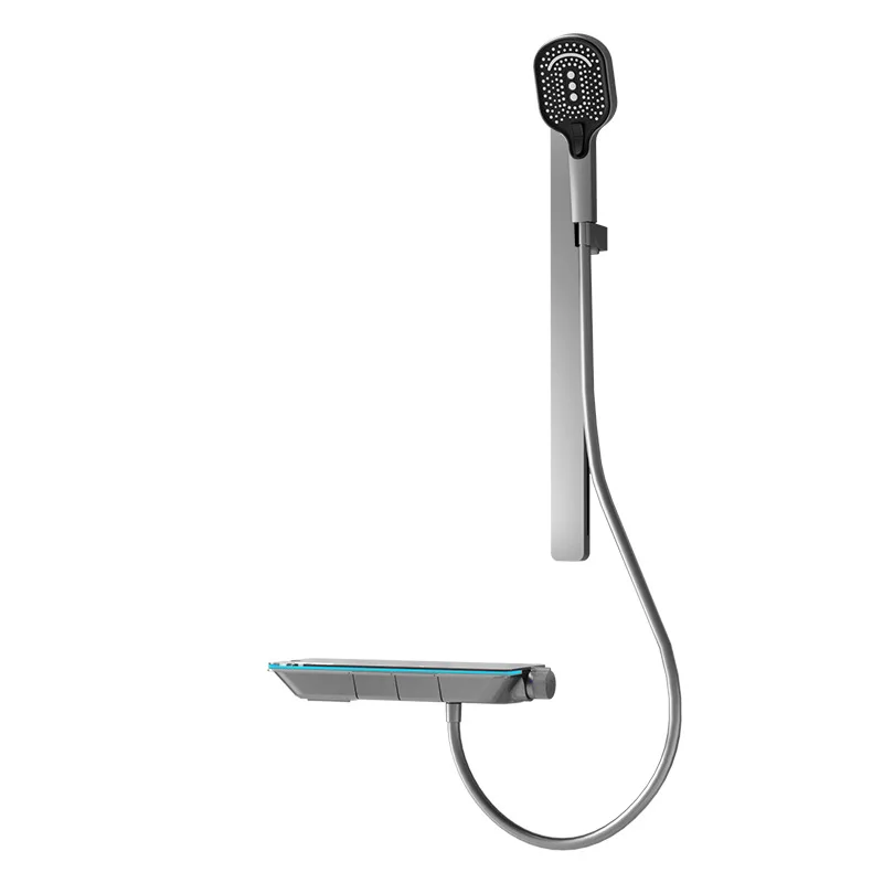 Rain shower set, simple model, handheld shower, with ambient light, pressurized intelligent constant temperature hot and cold
Rain shower set, simple model, handheld shower, with ambient light, pressurized intelligent constant temperature hot and cold