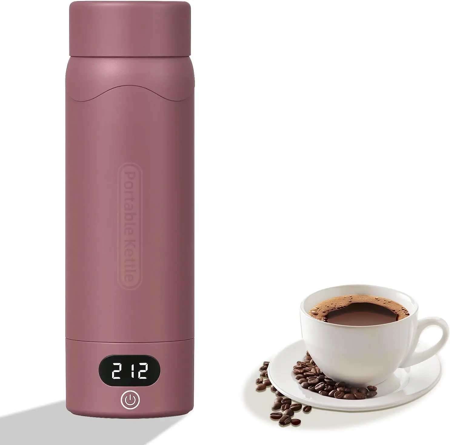 Portable Electric Kettle 316 Stainless Steel 16.91oz, 4 Temp Settings, Fast Boil, Auto Shut-Off, Cranberry
Portable Electric Kettle 316 Stainless Steel 16.91oz, 4 Temp Settings, Fast Boil, Auto Shut-Off, Cranberry