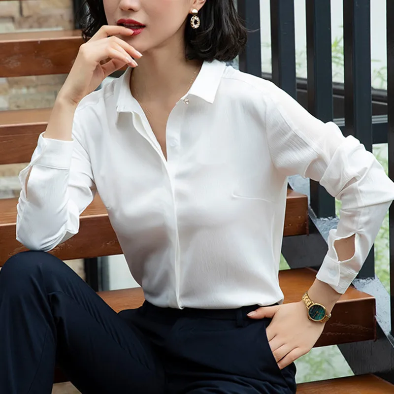 New Shirts and Blouses Long Sleeve Office Ladies Work Wear Black White Women's Shirt Korean Style Clothes 2023 OL Elegant Tops
New Shirts and Blouses Long Sleeve Office Ladies Work Wear Black White Women's Shirt Korean Style Clothes 2023 OL Elegant Tops