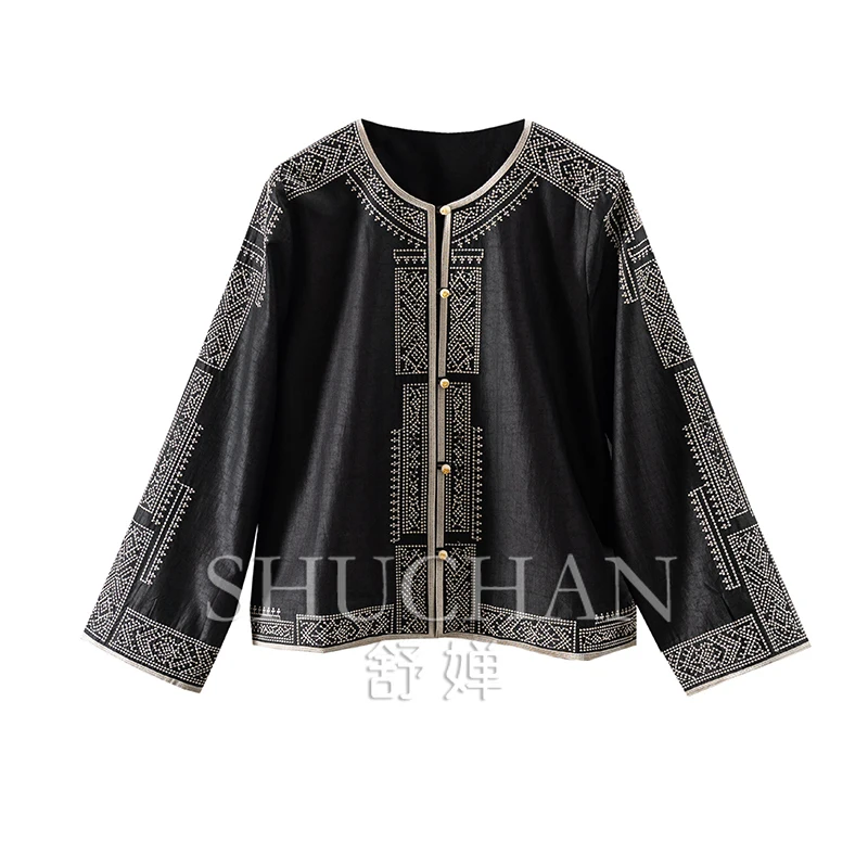 old money luxury 100% natural silk casacos de inverno feminino jackets for women embroidery women jacket
old money luxury 100% natural silk casacos de inverno feminino jackets for women embroidery women jacket