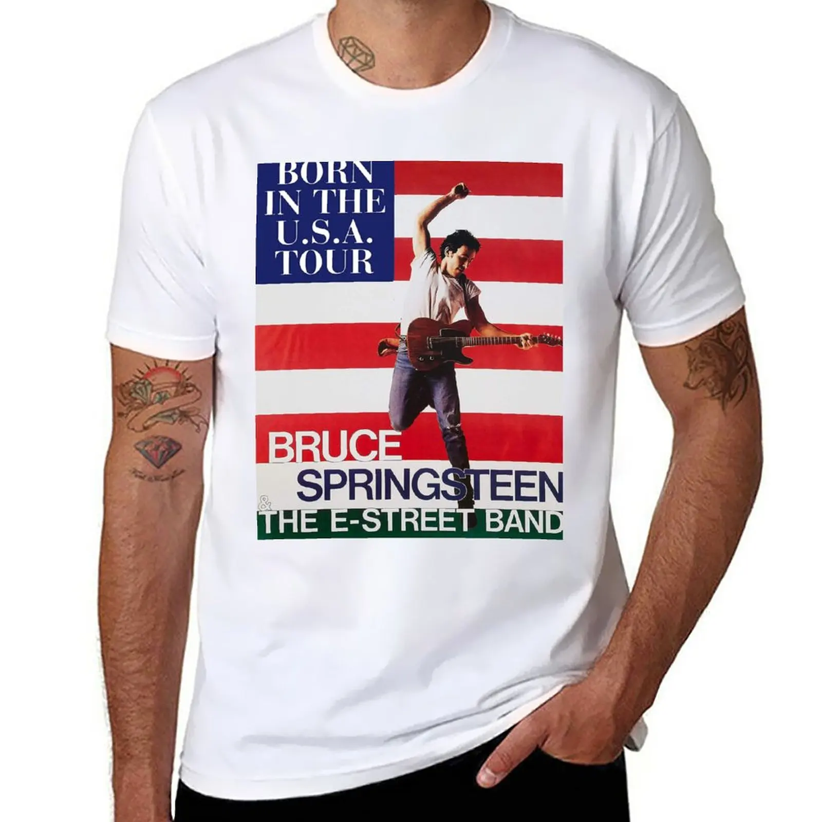 New Springsteens Born In THe U.S.A. Tour Poster T-Shirt sweat shirts funny t shirts mens tall t shirts
New Springsteens Born In THe U.S.A. Tour Poster T-Shirt sweat shirts funny t shirts mens tall t shirts
