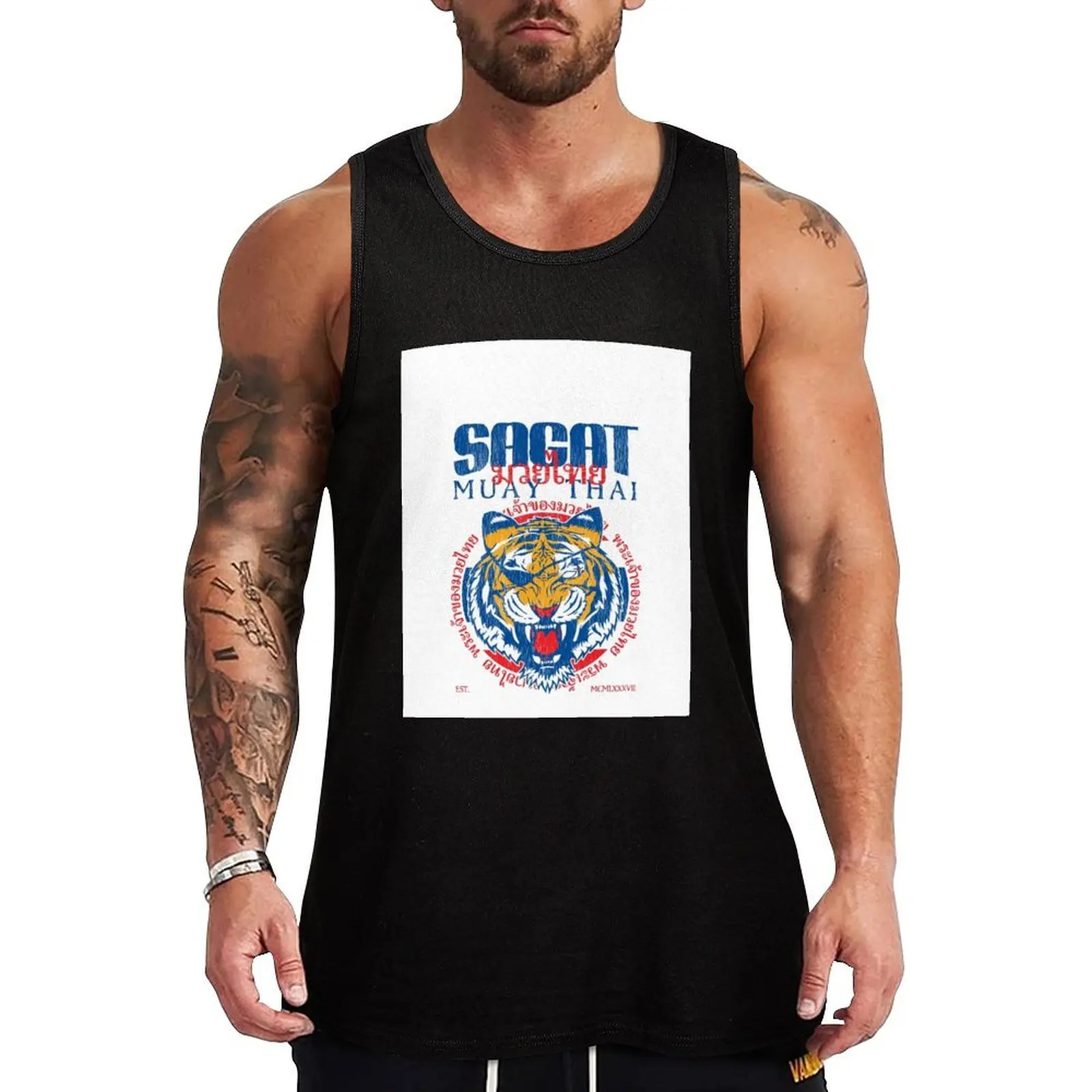 Sagat God of Muay Thai Gym Tiger Tank Top Solid Basic Tank Top Comfort Breathable Sleeveless
Sagat God of Muay Thai Gym Tiger Tank Top Solid Basic Tank Top Comfort Breathable Sleeveless