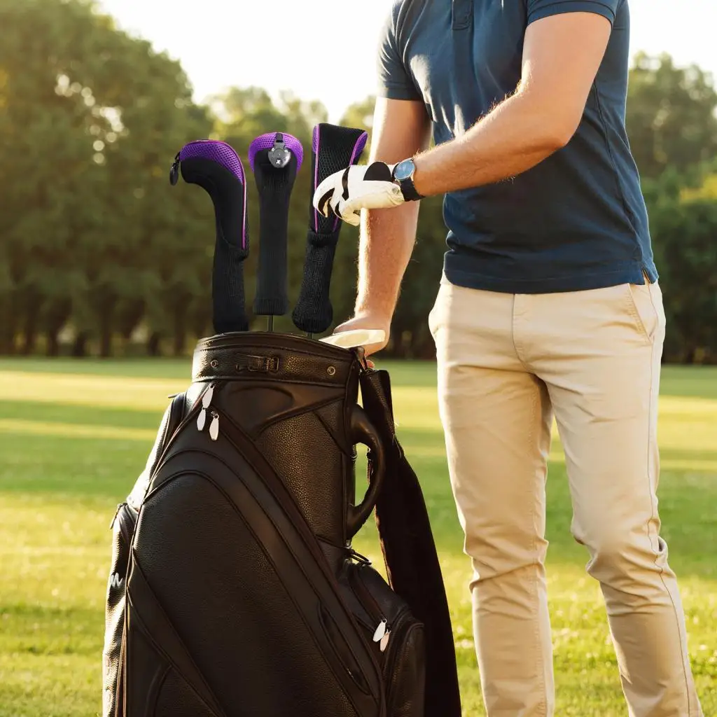 Golf Woods Headcover Protector Accessories Adjustable Tag Print Long Neck Golf Head Covers for Hybrid Golf Covers and Sport Use
Golf Woods Headcover Protector Accessories Adjustable Tag Print Long Neck Golf Head Covers for Hybrid Golf Covers and Sport Use