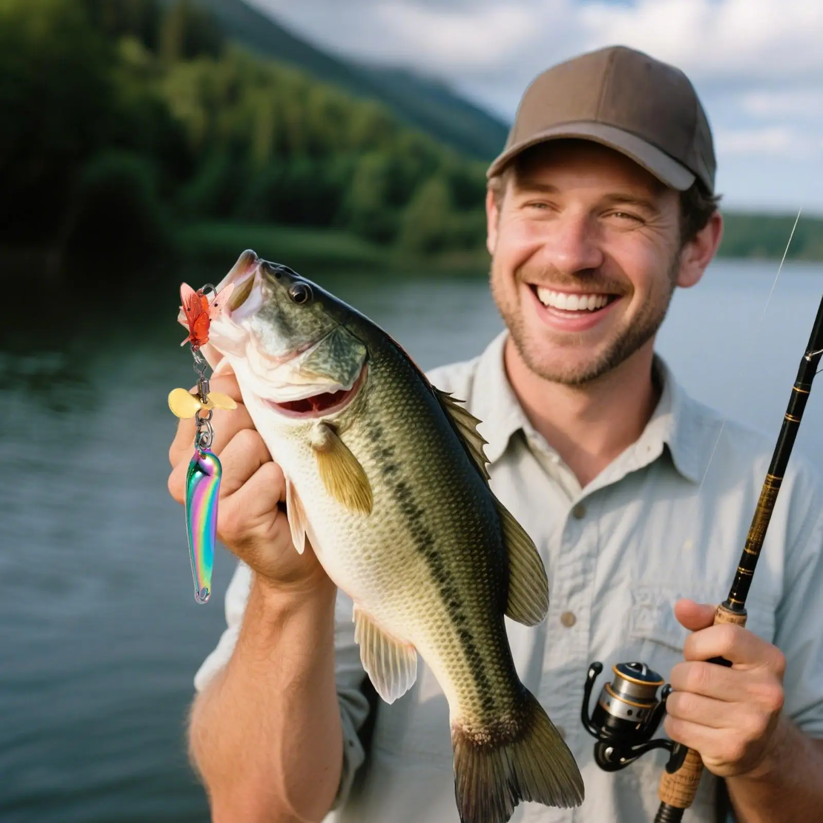 Bass Fishing Lures Rotating Angling Bait Multifunctional Rotating Fishing Lures For Casting Trolling Freshwater Trout Bass
Bass Fishing Lures Rotating Angling Bait Multifunctional Rotating Fishing Lures For Casting Trolling Freshwater Trout Bass