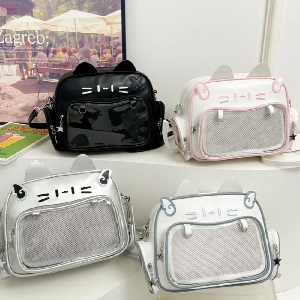 College Style Y2K Jk Shoulder Bag Harajuku Lolita Crossbody Bag PU Transparent Pocket Cat Backpacks Girls
College Style Y2K Jk Shoulder Bag Harajuku Lolita Crossbody Bag PU Transparent Pocket Cat Backpacks Girls