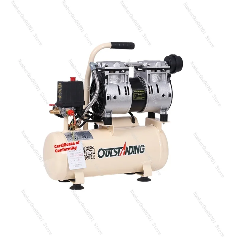 220V 8L Industrial Air Compressor Silent Oil-Free Compressor High-pressure Air Pump Low noise Car Air Compressor 0.7MPa
220V 8L Industrial Air Compressor Silent Oil-Free Compressor High-pressure Air Pump Low noise Car Air Compressor 0.7MPa