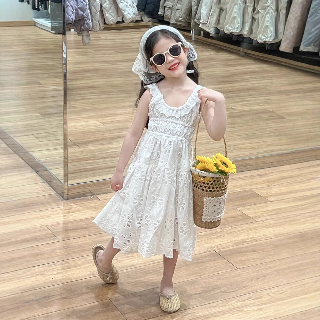 Korean Girl Dress 2025 Summer New Skirt Holiday Wind Back Hollowed Out Heavy Flower Princess Dress
Korean Girl Dress 2025 Summer New Skirt Holiday Wind Back Hollowed Out Heavy Flower Princess Dress