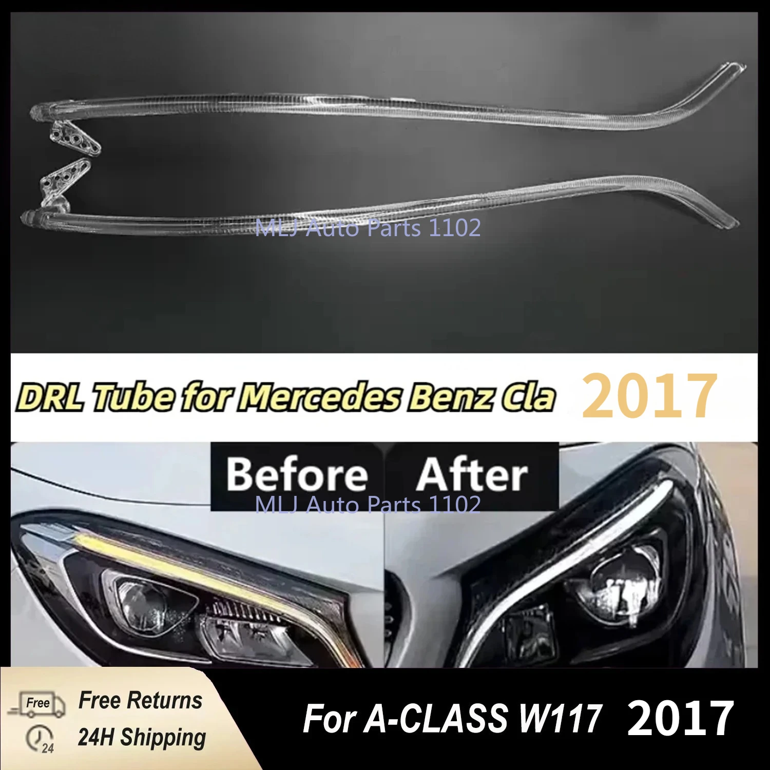 For Mercedes-Benz W117 CLA 2017 DRL LED Daytime Running Light Guide Plate Daytime Running Light Tube
For Mercedes-Benz W117 CLA 2017 DRL LED Daytime Running Light Guide Plate Daytime Running Light Tube