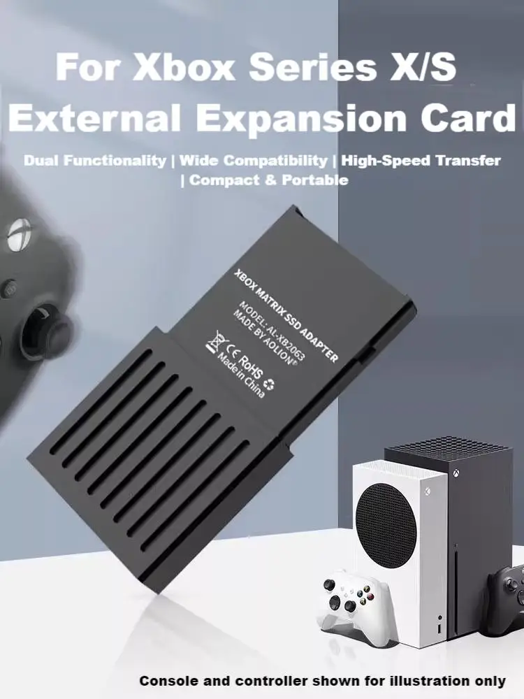 AOLION NEW For Xbox Series X/S Matrix SSD Adapter Hard Drive Conversion Box M2 NVME 2230 PCIE4.0 Series Expansion Card Box
AOLION NEW For Xbox Series X/S Matrix SSD Adapter Hard Drive Conversion Box M2 NVME 2230 PCIE4.0 Series Expansion Card Box
