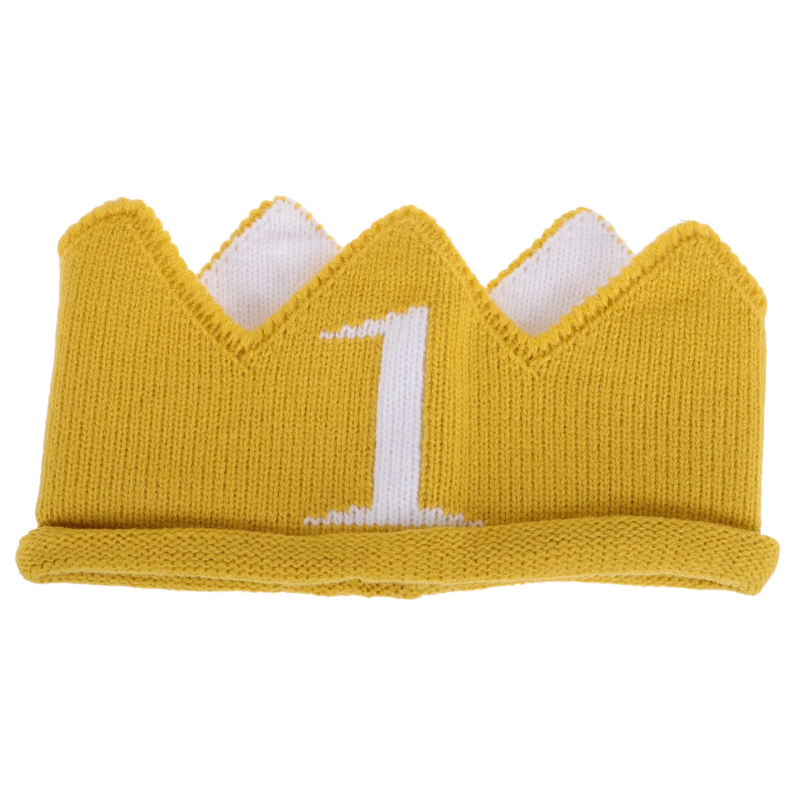 Baby First Birthday Crown Hat Knitted Yellow Toddler Party Hat Birthday Crown Headband for Boys Girls Hats
Baby First Birthday Crown Hat Knitted Yellow Toddler Party Hat Birthday Crown Headband for Boys Girls Hats
