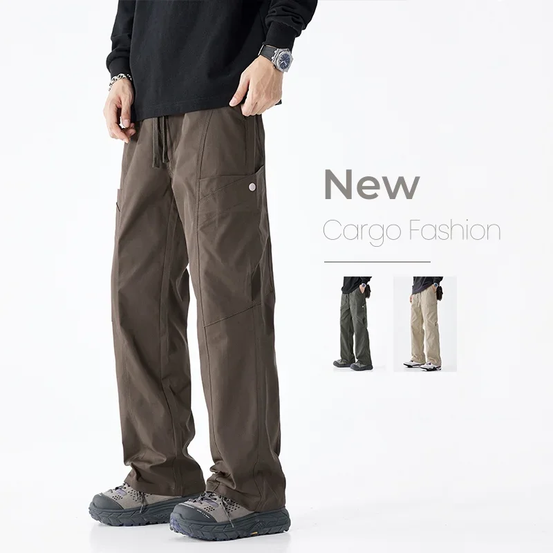 4 Colors Men's New Cargo Pants Fashion Korean Loose Pocket Trousers Male Jogging Drawstring Elastic Waist Regular Male Pants
4 Colors Men's New Cargo Pants Fashion Korean Loose Pocket Trousers Male Jogging Drawstring Elastic Waist Regular Male Pants