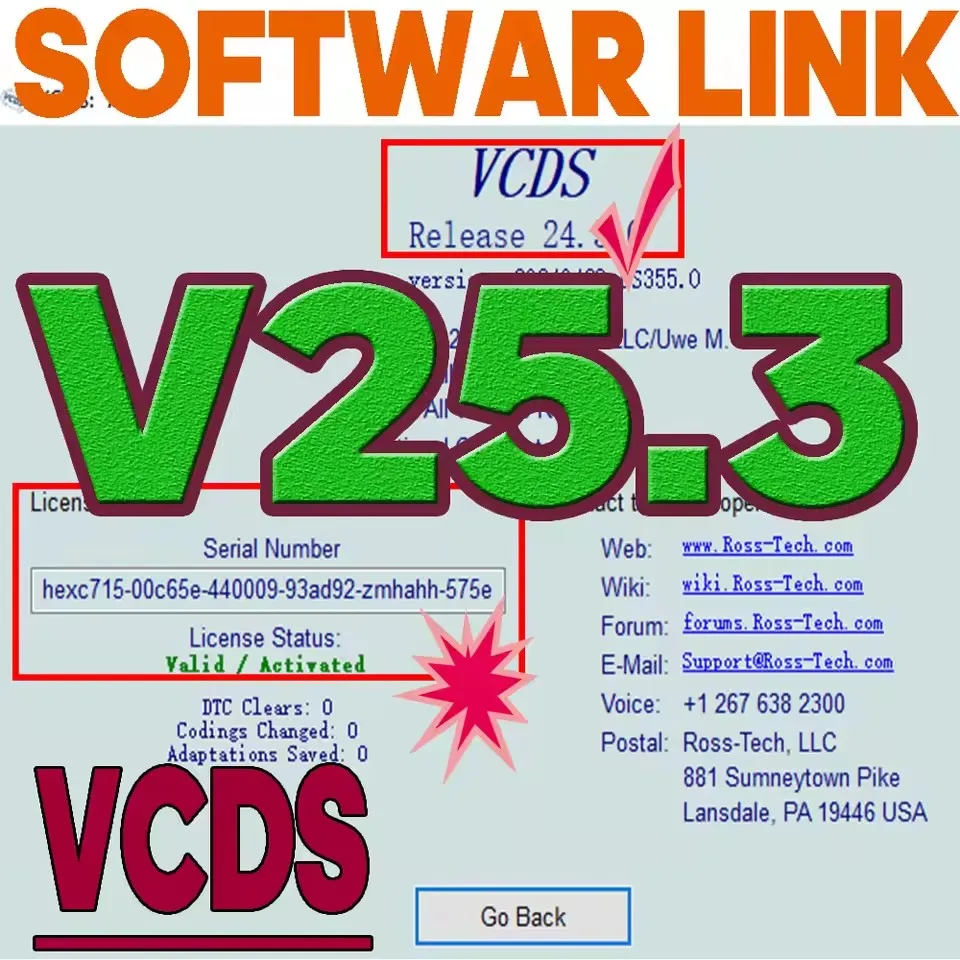 UPDATE SOFTWARE VAG COM OBD2 Scanner HEX V2 USB Interface Unlimited VINs Atmega162 Multilingual VCDS TOOLS
UPDATE SOFTWARE VAG COM OBD2 Scanner HEX V2 USB Interface Unlimited VINs Atmega162 Multilingual VCDS TOOLS