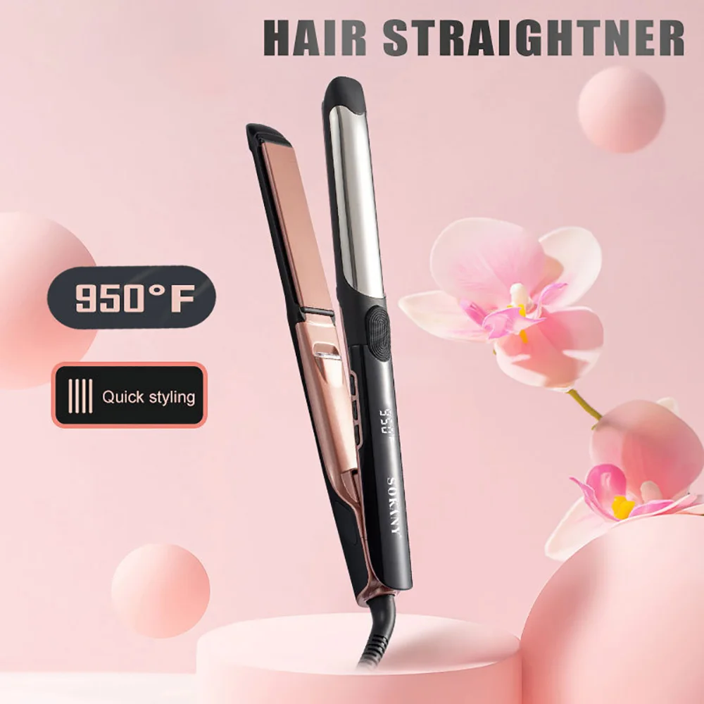 Hair Straightener Professional Straightening & Curling Iron Digital Temperature Control Hair Styler for Salon, Home & Travel
Hair Straightener Professional Straightening & Curling Iron Digital Temperature Control Hair Styler for Salon, Home & Travel