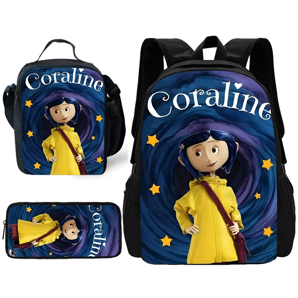 Child Hot Cartoon C-Coralinesls School Backpack with Lunch Bags ,Pencil Bags ,School Bags for Boys Girls Best Gift
Child Hot Cartoon C-Coralinesls School Backpack with Lunch Bags ,Pencil Bags ,School Bags for Boys Girls Best Gift