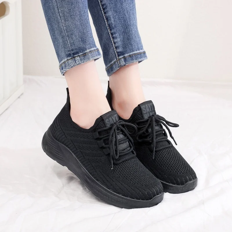 Women's Shoes New Fashion Breathable Casual Comfortable Sports Outdoor Knit Sneakers Lace-Up Casual Walking Shoes size45
Women's Shoes New Fashion Breathable Casual Comfortable Sports Outdoor Knit Sneakers Lace-Up Casual Walking Shoes size45