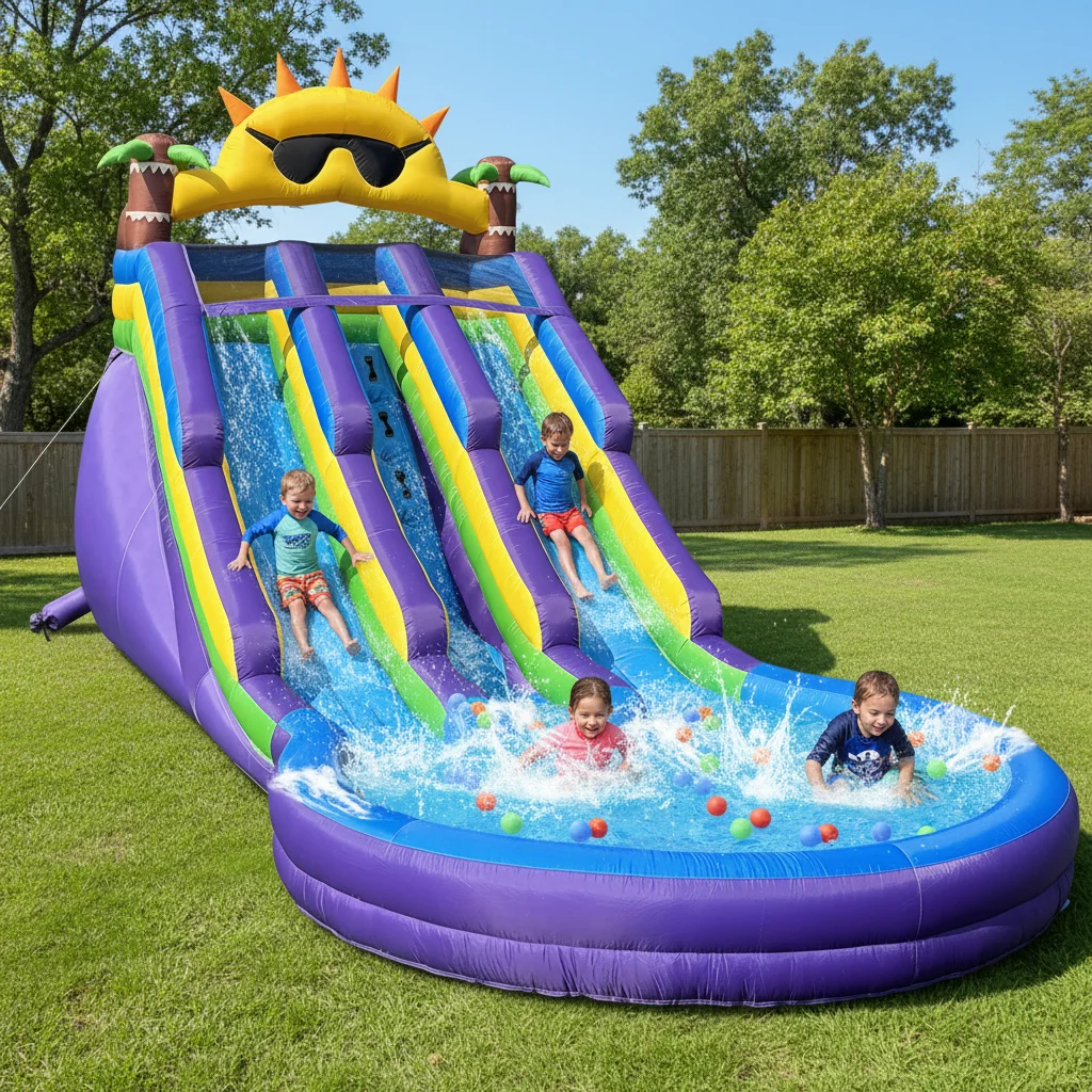 21FT Water Slide for Adults Double Water Slides PVC pool with Blower, Giant Blow Up Water Slide Backyard Outdoor
21FT Water Slide for Adults Double Water Slides PVC pool with Blower, Giant Blow Up Water Slide Backyard Outdoor