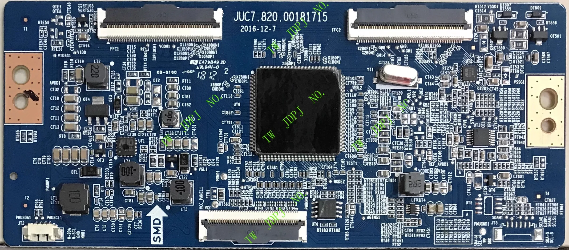 JDTW Используется для JUC7.820. 00181715 Плата Tcon для UD50GQF6000UI T500QVN03.8 Плата Tcom оригинального оборудования
JDTW Используется для JUC7.820. 00181715 Плата Tcon для UD50GQF6000UI T500QVN03.8 Плата Tcom оригинального оборудования