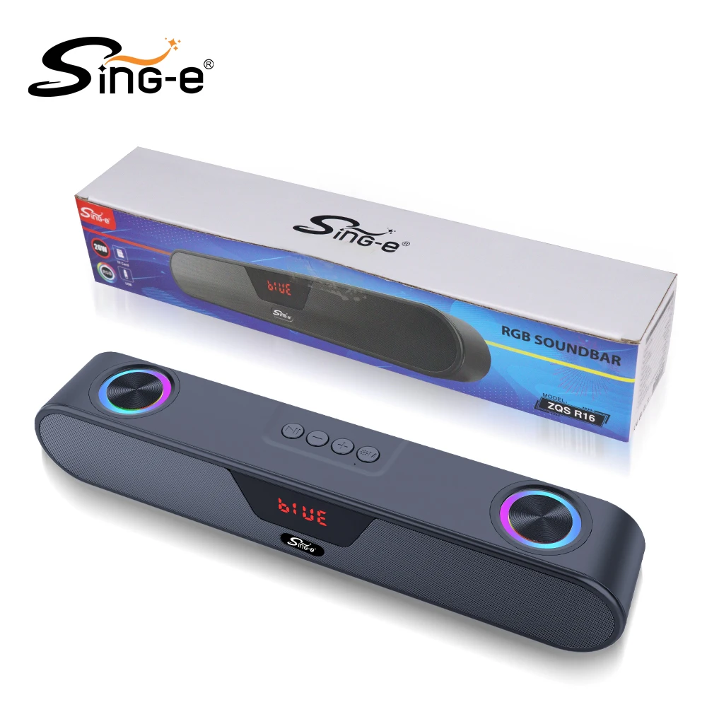 ZQS R16 Portable Wireless Indoor Bluetooth Speaker BT/USB/TF/FM/AUX/TWS/RGB Long Battery Life And High Power Design Family
ZQS R16 Portable Wireless Indoor Bluetooth Speaker BT/USB/TF/FM/AUX/TWS/RGB Long Battery Life And High Power Design Family