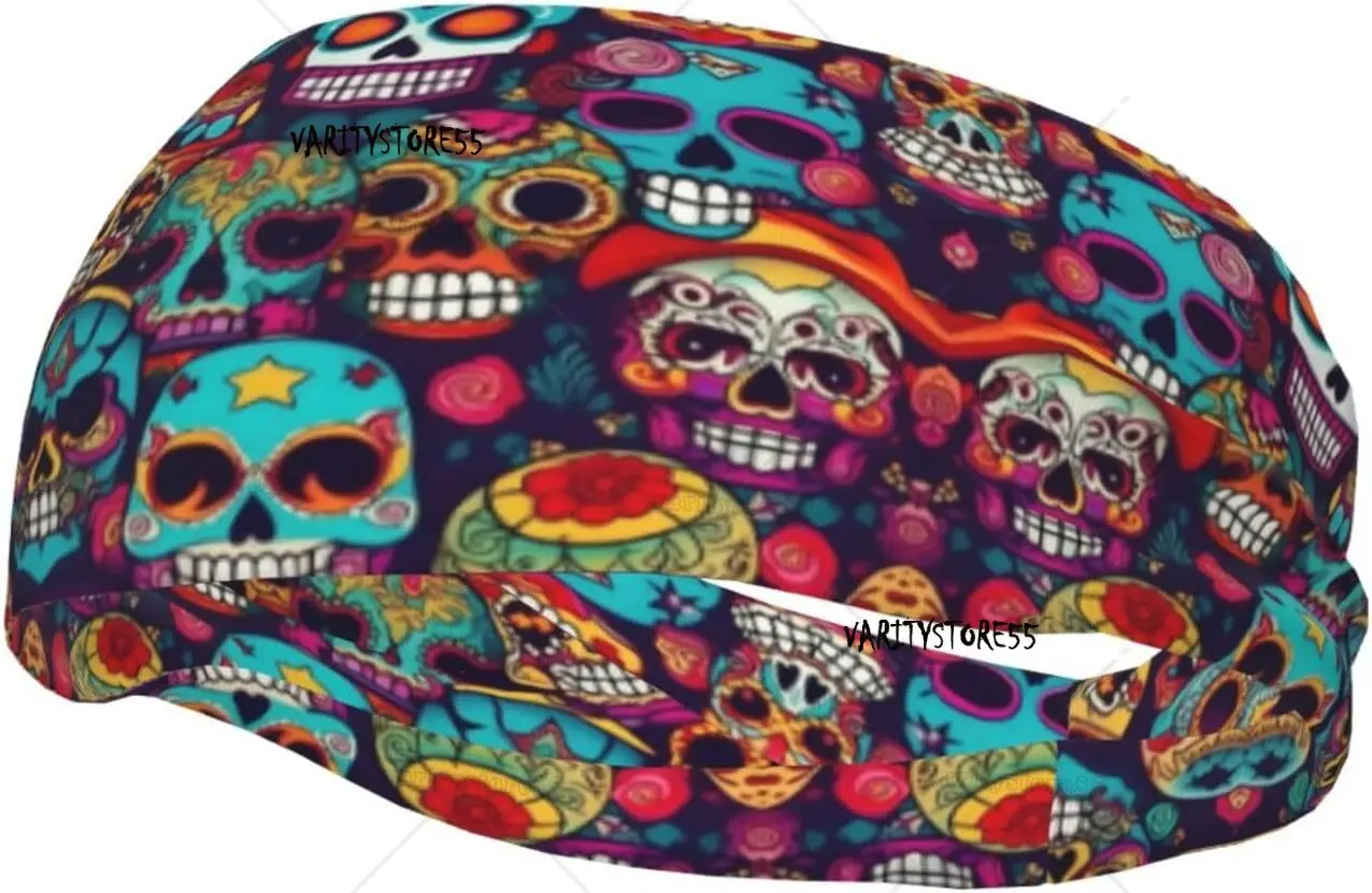 Sports Sugar Skulls Print Sweatband Headbands for Men and Women Perfect for Workout Basketball Tennis and More
Sports Sugar Skulls Print Sweatband Headbands for Men and Women Perfect for Workout Basketball Tennis and More