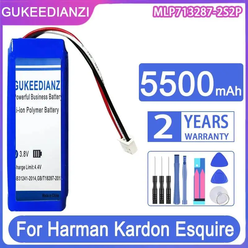 5500mAh for Bluetooth Speaker Battery For Harman Kardon Esquire MLP713287-2S2P HK12 Long Lasting
5500mAh for Bluetooth Speaker Battery For Harman Kardon Esquire MLP713287-2S2P HK12 Long Lasting