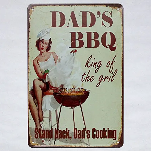 metal tin sign Dad's BBQ Bar Cafe Garage Wall Decor Retro Vintage 7.87 X 11.8 inch
metal tin sign Dad's BBQ Bar Cafe Garage Wall Decor Retro Vintage 7.87 X 11.8 inch