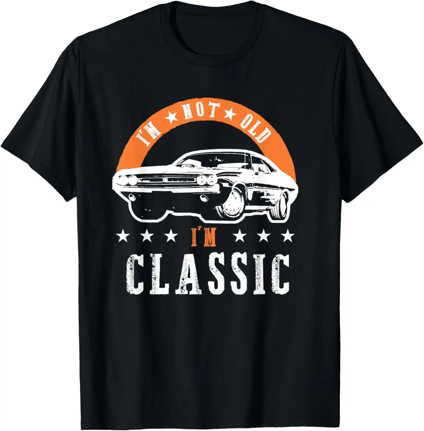 Футболка с винтажным автомобилем в стиле ретро «I'm Not Old I'm Classic Muscle Cars»
Футболка с винтажным автомобилем в стиле ретро «I'm Not Old I'm Classic Muscle Cars»