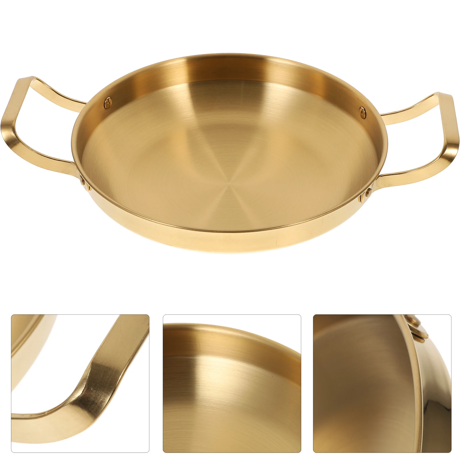 Korean Style Hot Pot Stainless Steel Thickened Flat Bottom Cooking Pan Seafood Rice Fried Chicken Dual Handle Corrosion
Korean Style Hot Pot Stainless Steel Thickened Flat Bottom Cooking Pan Seafood Rice Fried Chicken Dual Handle Corrosion
