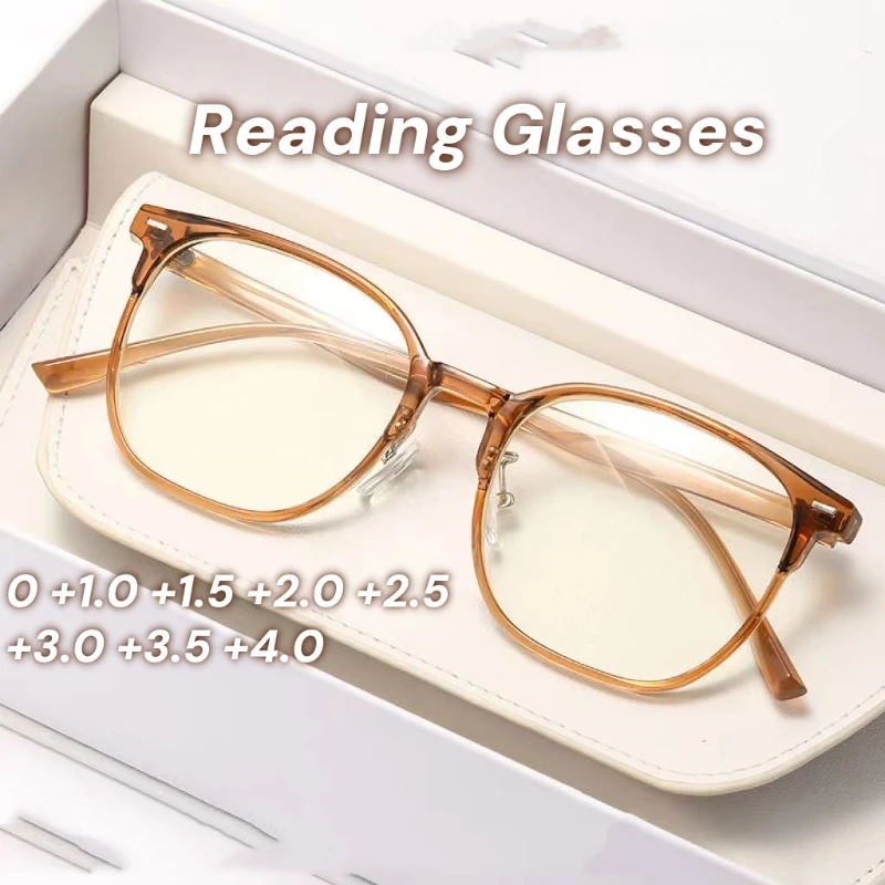 Fashionable Ultra Light Reading Glasses Blue Light Blocking Eye Protection New Large Frame Clear Lens Presbyopia Unisex
Fashionable Ultra Light Reading Glasses Blue Light Blocking Eye Protection New Large Frame Clear Lens Presbyopia Unisex
