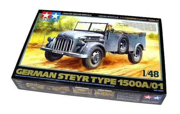 Tamiya 32549 1/48 Военная модель немецкого типа STEYR 1500A/01, масштабная модель для хобби, здание
Tamiya 32549 1/48 Военная модель немецкого типа STEYR 1500A/01, масштабная модель для хобби, здание