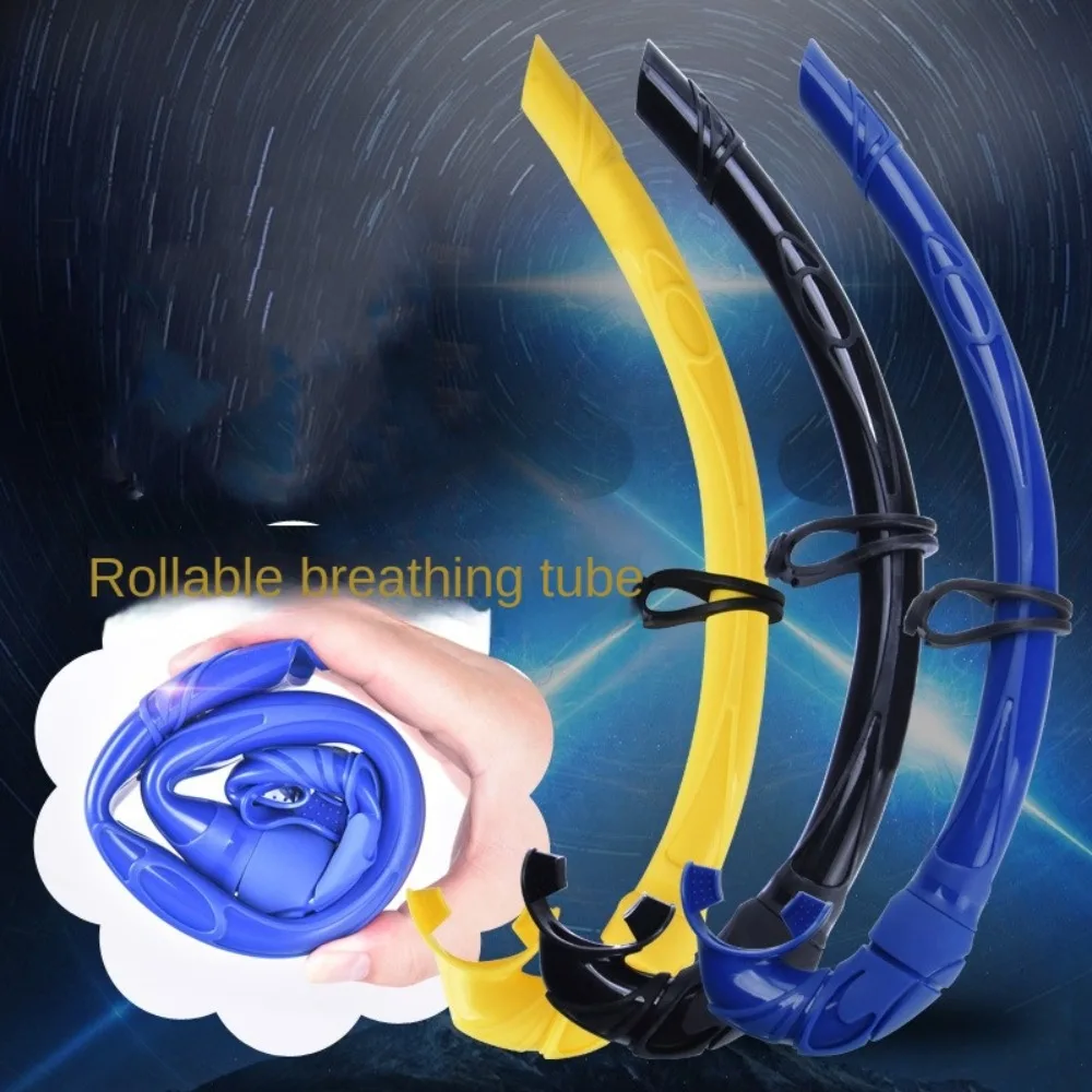 Rollable Wet Snorkeling Breathing Tube Silicone Mouthpiece Easy Breath Swim Snorkel Gear Comfortable Front Mounted
Rollable Wet Snorkeling Breathing Tube Silicone Mouthpiece Easy Breath Swim Snorkel Gear Comfortable Front Mounted