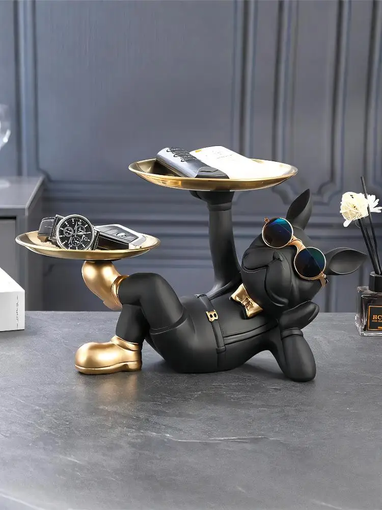 Creative Wealth Brining Dog Figurine Entranceway Key Storage Tray Desktop Candy Plate Home Decorations Moving Gift
Creative Wealth Brining Dog Figurine Entranceway Key Storage Tray Desktop Candy Plate Home Decorations Moving Gift