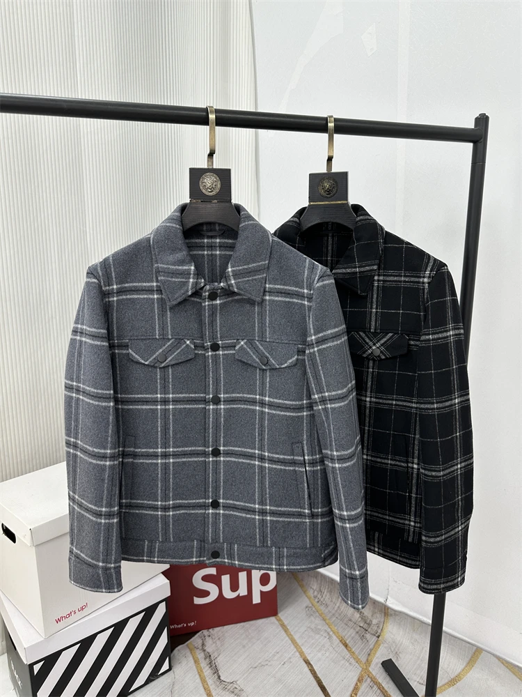 Faionable Wool Blend Men's Jaet ort Sweater Coat Turn-down Collar Winter Outerwear Stand Fit Long Sve Urban Sle
Faionable Wool Blend Men's Jaet ort Sweater Coat Turn-down Collar Winter Outerwear Stand Fit Long Sve Urban Sle