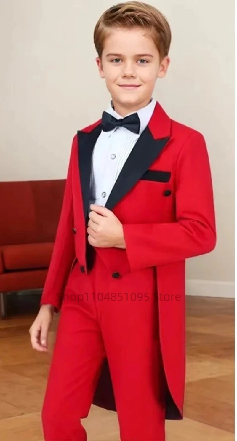 Kids Formal Red Tuxedo Suit Tailcoat 2 Piece Set for Boys Wedding Pageant Party Prom Special Occasion Children Dresswear
Kids Formal Red Tuxedo Suit Tailcoat 2 Piece Set for Boys Wedding Pageant Party Prom Special Occasion Children Dresswear