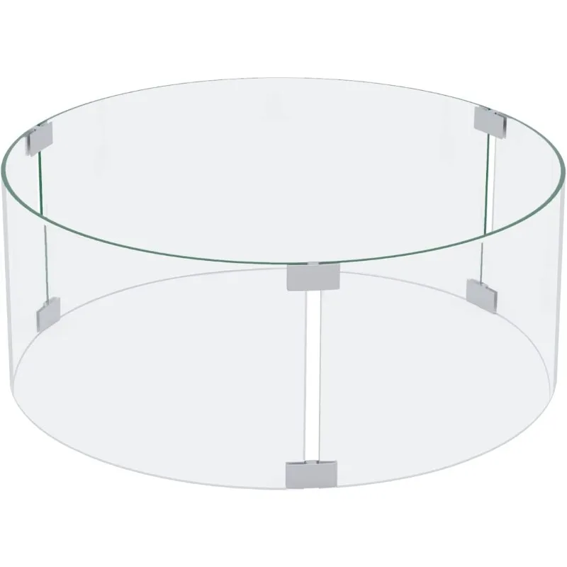 Круглая стеклянная ветрозащита, закаленное стекло 17x17x5,5 дюймов для уличного стола для костра
Круглая стеклянная ветрозащита, закаленное стекло 17x17x5,5 дюймов для уличного стола для костра