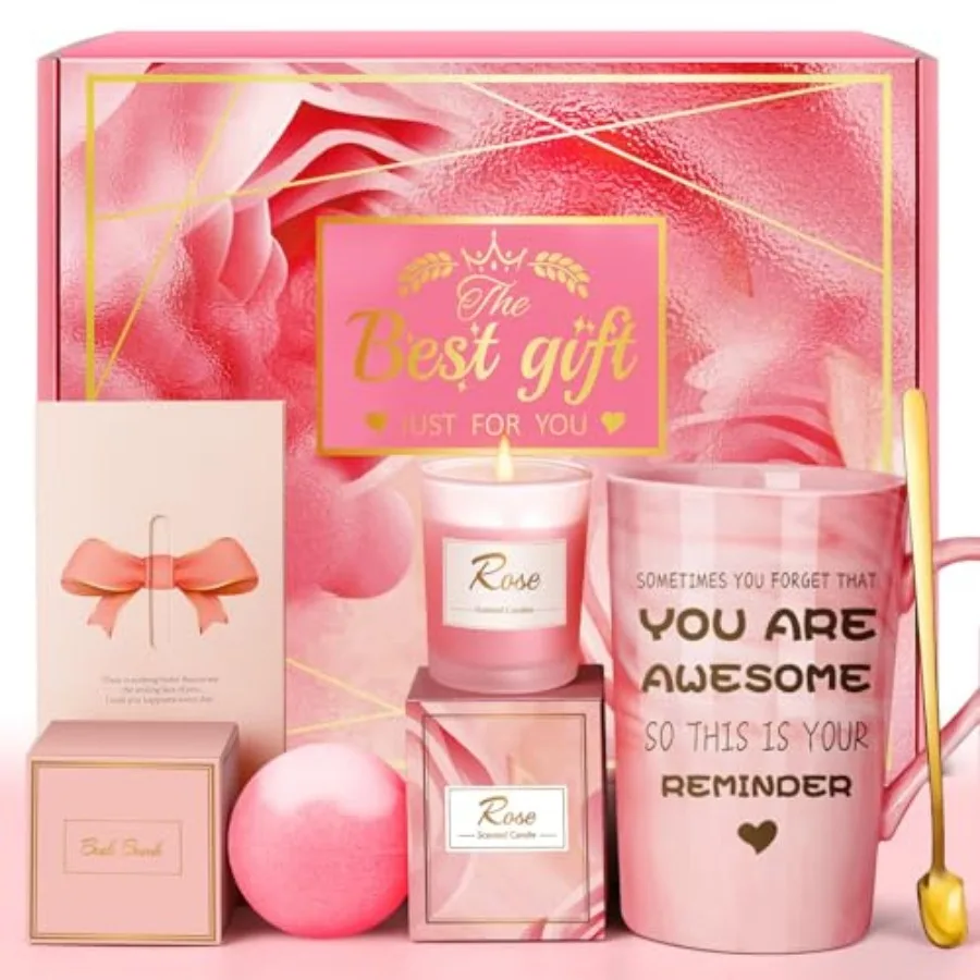 Birthday, Mom, Sister, Friend: Unique Pink Self Care Spa Relaxation Baskets Set, Mothers Day, Christmas, Valentines, Holiday, G
Birthday, Mom, Sister, Friend: Unique Pink Self Care Spa Relaxation Baskets Set, Mothers Day, Christmas, Valentines, Holiday, G