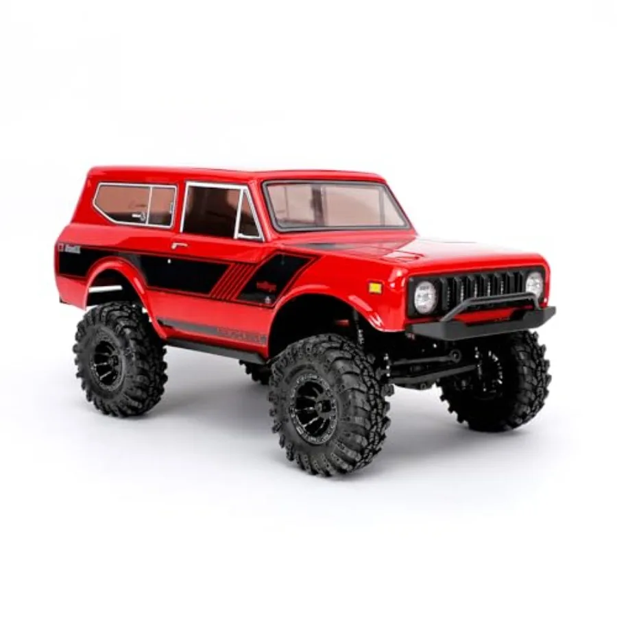 RC crawler for off-road use aluminum chassis red/gold dust finish brushless motor and 4WD
RC crawler for off-road use aluminum chassis red/gold dust finish brushless motor and 4WD