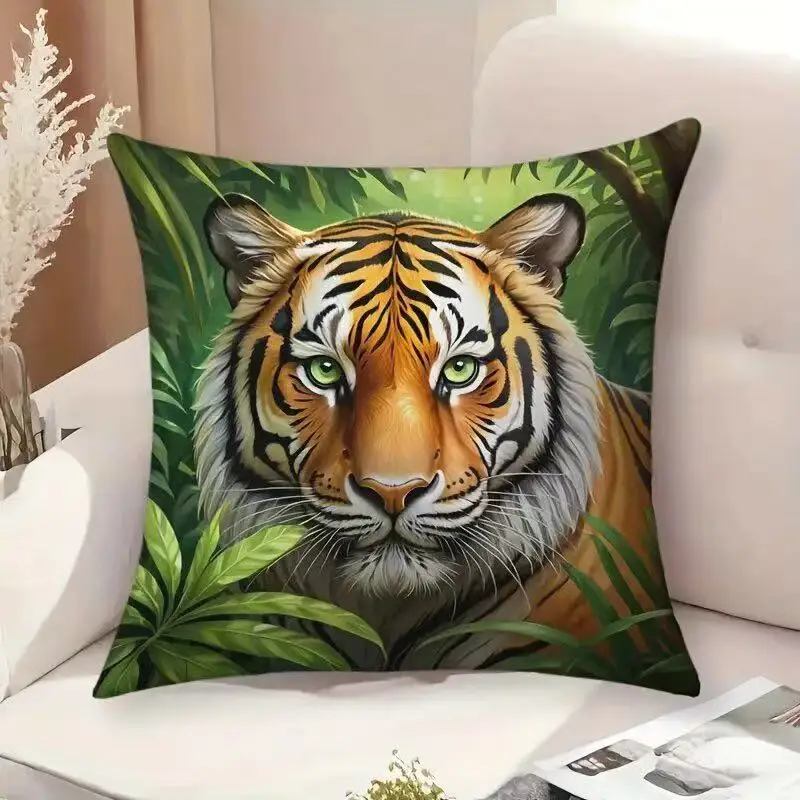 Cool Tiger Printing Pillowcase for Home Hotel Sofa Decoration Modern Design Animals Pillow Case Cushion Cover Aesthetic Gifts
Cool Tiger Printing Pillowcase for Home Hotel Sofa Decoration Modern Design Animals Pillow Case Cushion Cover Aesthetic Gifts