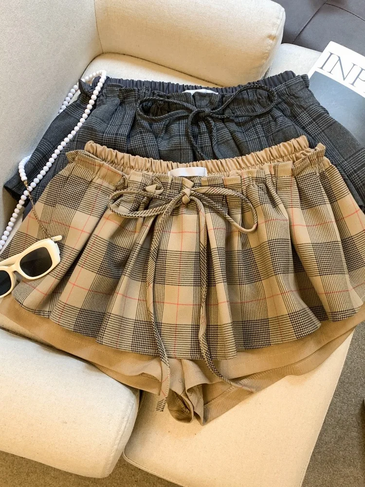 Retro Korean Style Woolen Plaid Skirt Low Waist A-Line Half Body Fashionable Splice Belted Autumn Winter Hot Girl
Retro Korean Style Woolen Plaid Skirt Low Waist A-Line Half Body Fashionable Splice Belted Autumn Winter Hot Girl